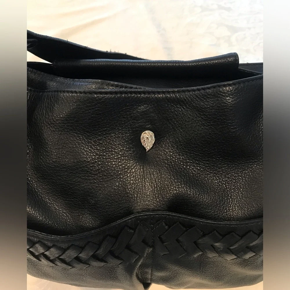 Helen Kaminski Black Leather Handbag Tote Bag